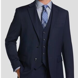 Tommy Hilfiger Modern Fit Dark Blue Men's Wool blend Blazer Sz XL